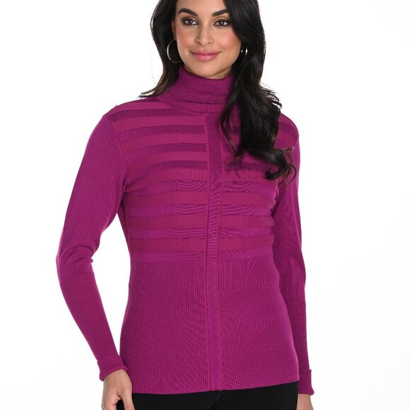 234140U Magenta Turtleneckby FRANK LYMAN